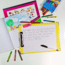 Paperboard Clipboard Standard Size Polka Dot w/ Low Profile Clip