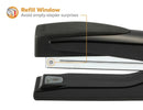 Antimicrobial Executive Stand Up Stapler, Black